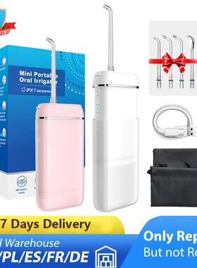 Irrigador Oral Recarregável Portátil, Jato de água Dental