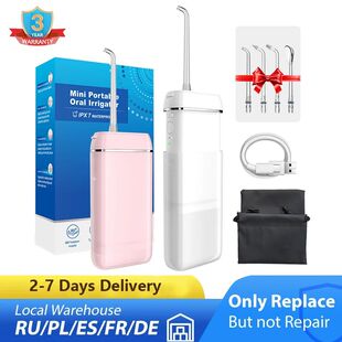 Irrigador Oral Recarregável Portátil, Jato de água Dental