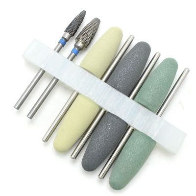 HP-Base de resina Dental, Kit de fresas de pulido acrílico,