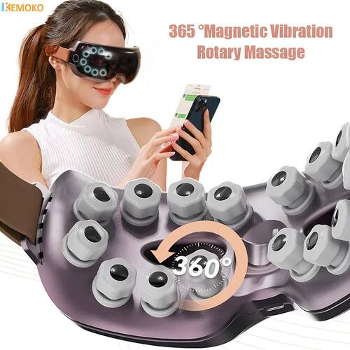 Electric Eye Massager Vibration Magetic Therapy Bluetooth Ey
