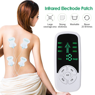 Elétrica Cervical Spine Massageador, EMS Estimulador Muscul