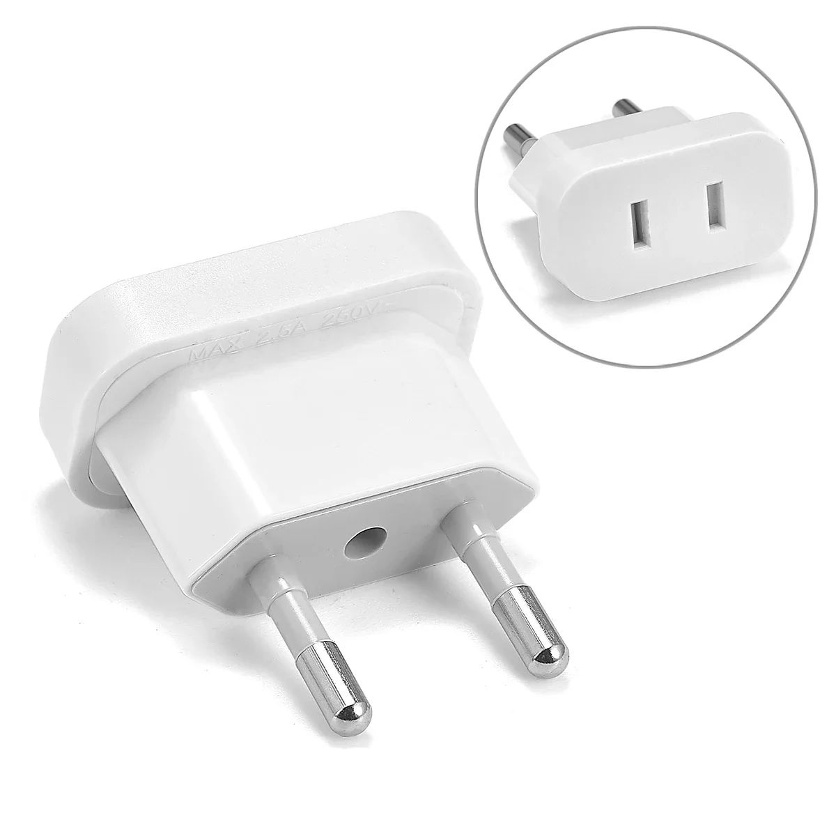 Adaptador de viaje para enchufe eléctrico KR, convertidor d