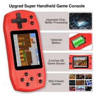 Consola Retro con 620 juegos clásicos, consola portátil de