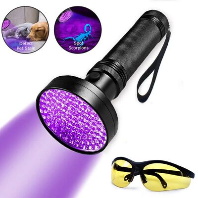 Linterna LED UV superbrillante, lámpara de mano ultraviolet
