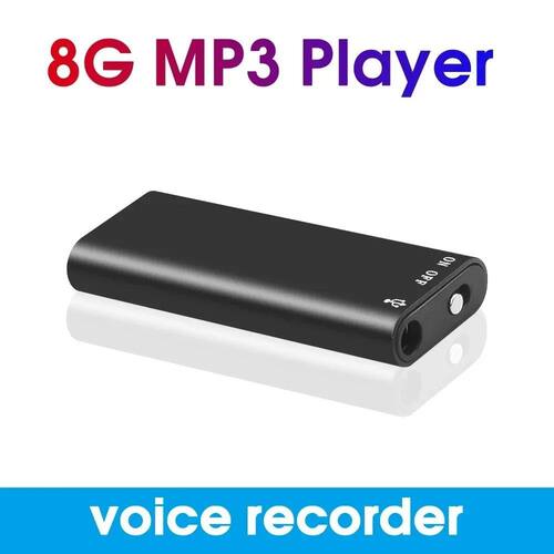 Profissional Mini Voz Digital Audio Gravador de Voz, MP3 Pla
