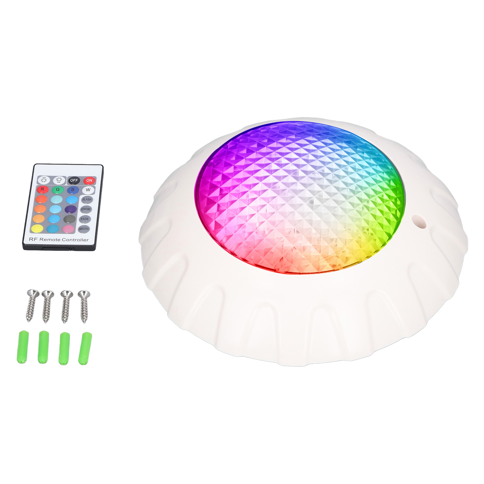 Luces LED para piscina con control remoto, lámpara colorida