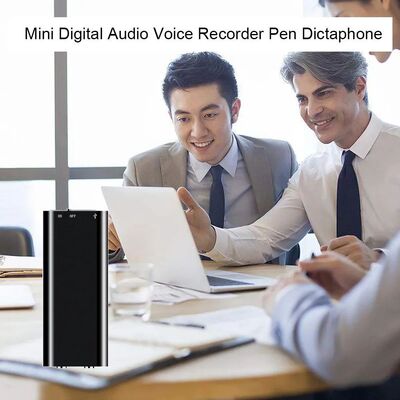 Mini Voz Digital Audio Gravador de Voz, MP3 Player Profissio