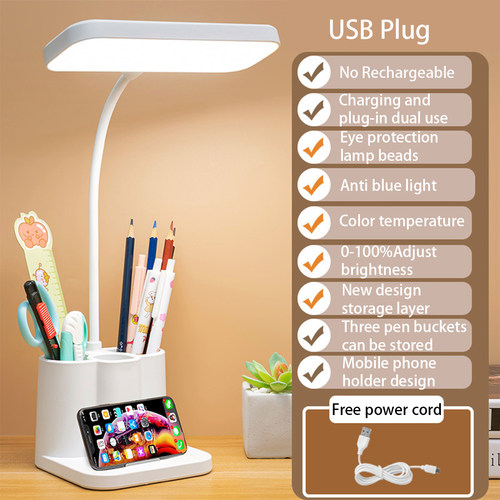 USB Learning Dormitory LED Desk Lamp Eye Protection College
