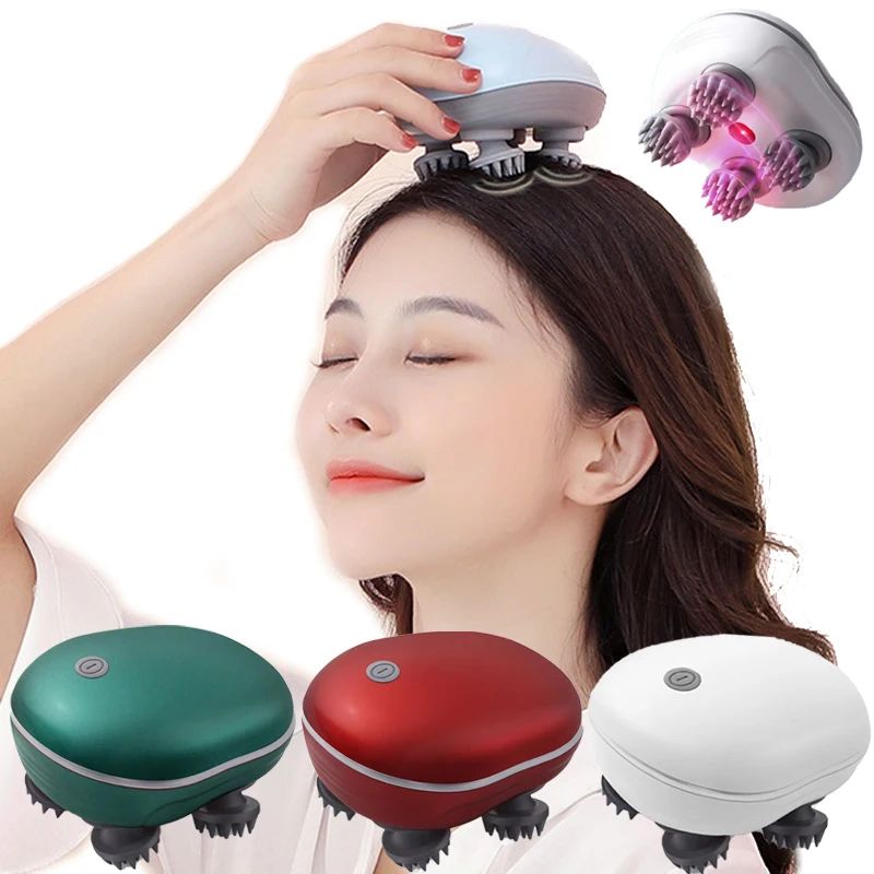 Ferramenta de massageador de cabe?a elétrica do couro cabel