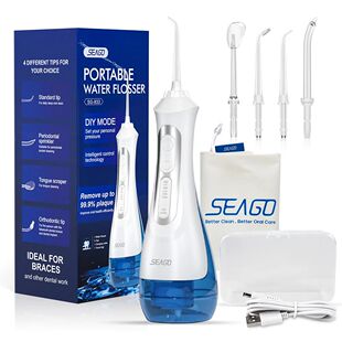 Seago-irrigador dentário portátil, recarregável usb, 3 mo