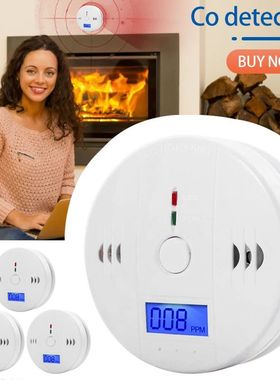 Detector de monóxido de carbono con Sensor LCD, alarma de a