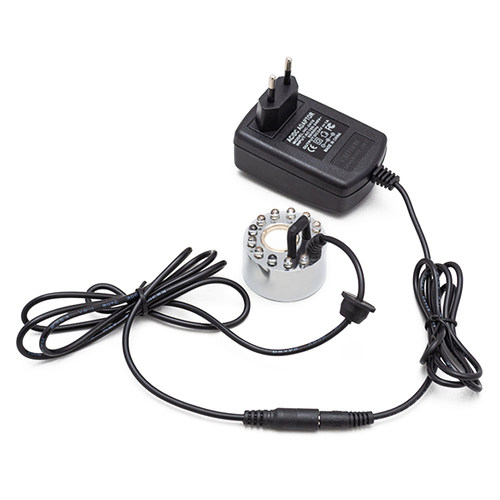 Ultrasonic Misting Fogger com luz colorida, fonte de água,