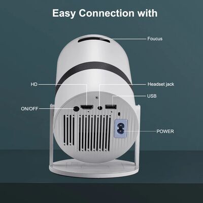 Mini proyector HY310W, 5G, WIFI, BT5.1, Android, 4K, pelícu