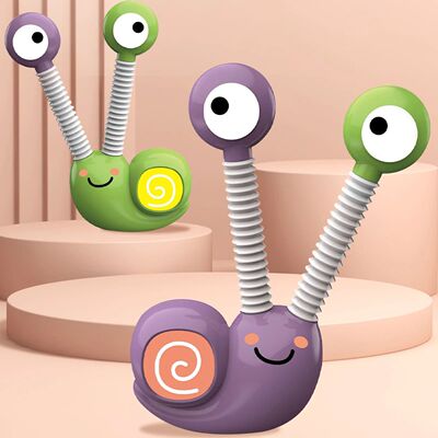 Tubo Pop telescópico de descompresión de caracol, juguetes