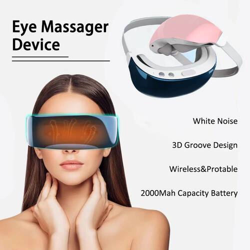 Steam Eye Massager Mask Warm Spa Eye Steamer Acupressure Hea
