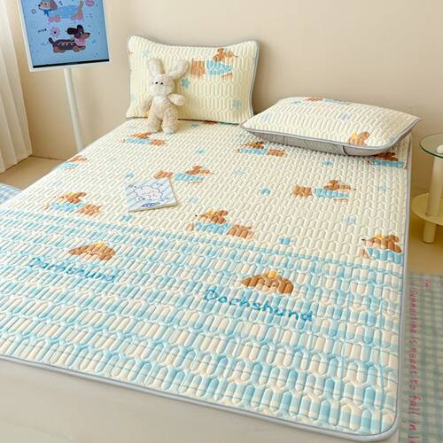 New Natural Latex Filling Summer Bed Sheet and Pillowcase Co