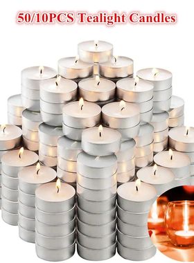 Pequenas velas votivas Tealight, Unscented Tea Lights, Sem f