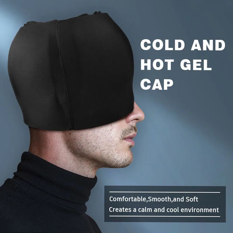 Cabe?a Massageador Cap Gel Quente Fria Terapia Dor De Cabe?a