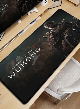 Preto Mito Wukong Mouse Pad, Tamanho Grande Mats, Acessório