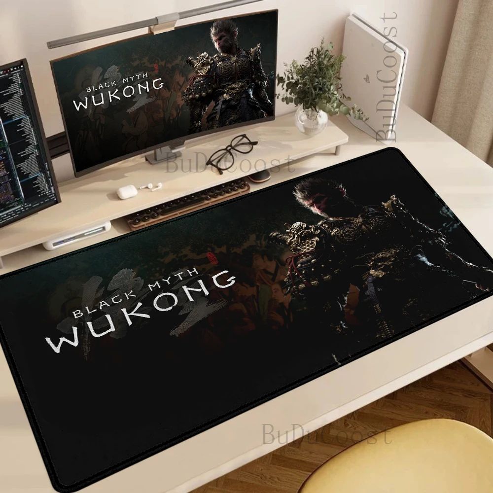 Mito Preto Wukong PC Gaming Mouse Pad, Gamer Esportivo Eletr