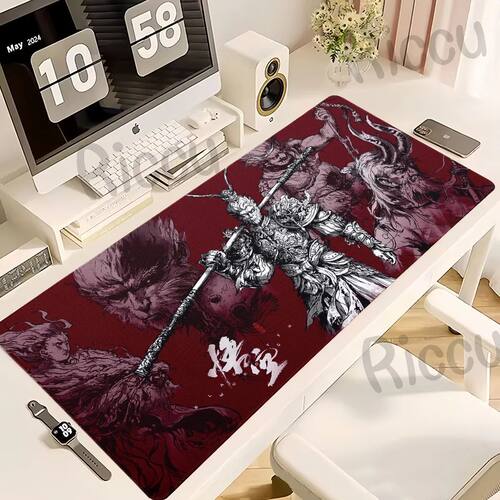 B-Mito Preto Wukong Mouse Pad, Acessórios de Escritório, G