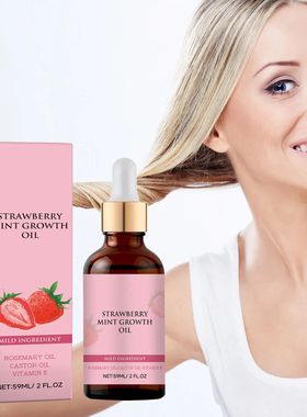 óleo de crescimento de hortel? morango, Cuidados capilares,