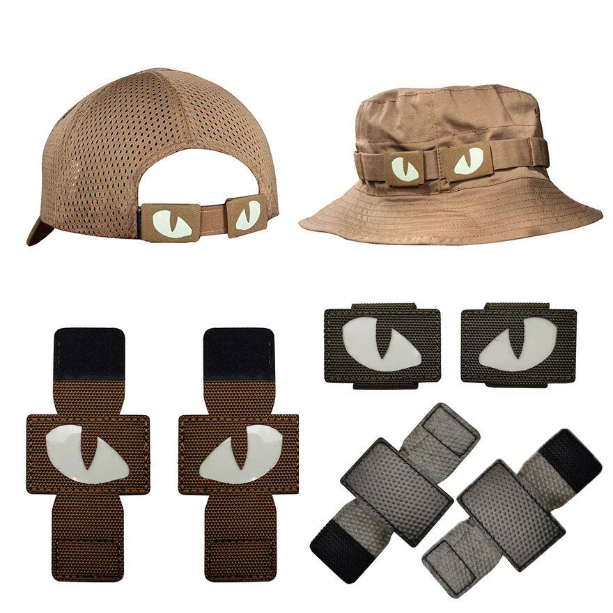 Patch de brilho reflexivo para boné, Brilho animal, Luz ver