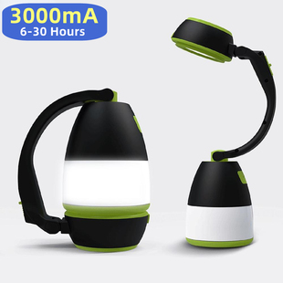 3 in1 multi-fun??o led luzes de acampamento usb recarregáve