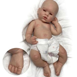 Mu?ecas Reborn De silicona sólida para ni?os, Corpo De sili