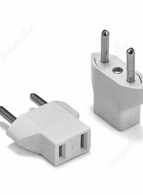 Adaptador eléctrico de viaje para la UE, toma de corriente