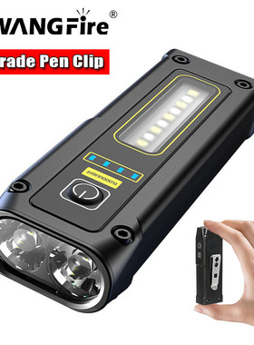 Portátil Multi-Function Lanterna, Tipo C Recarregável, Cam