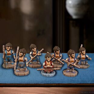 Figura Mito Wukong Cartoon Ornamento Hobby Preto Anime