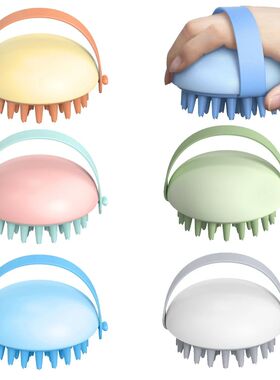 Manual de silicone couro cabeludo shampoo massagem escova de