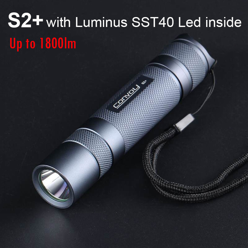Convoy-S2 Plus alta lanterna poderosa com Luminus Luminus, L