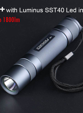 Convoy-S2 Plus alta lanterna poderosa com Luminus Luminus, L