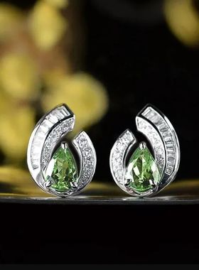 Huitan-pendientes con forma de gota de agua para mujer, aret