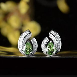 Huitan-pendientes con forma de gota de agua para mujer, aret