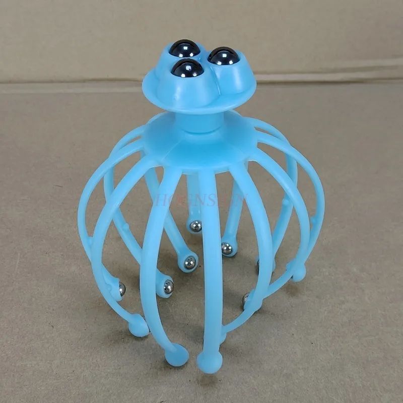 Cabe?a massageador co?ar cabe?a octopus couro cabeludo massa