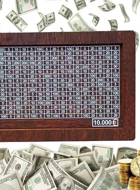 Caixa de dinheiro de madeira cofrinho reutilizável caso de