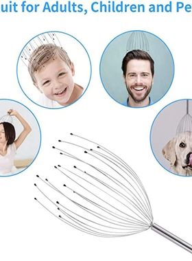 Massagem cabe?a 20 garras scratcher do couro cabeludo de a?o