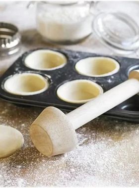 Molde de madera para tarta de huevo, de doble cabeza utensil