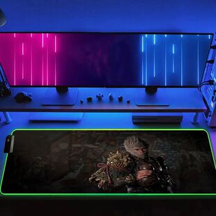 Wukong Mouse RGB bloqueio Pad com tapete mesa borda