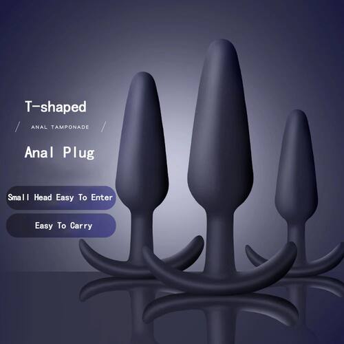 Plugue anal de silicone macio para adultos, vibrador erótic