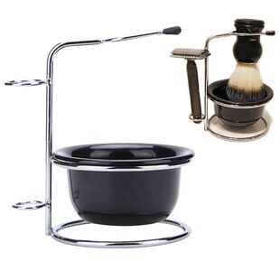 Cuenco de afeitado duradero para hombre, soporte para taza,