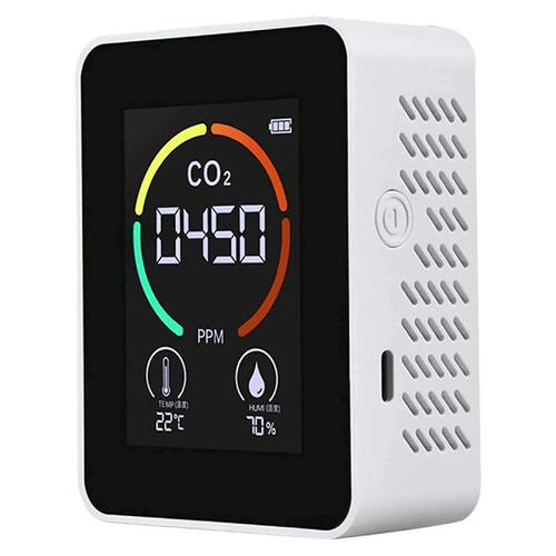 Monitor de aire CO2, Detector de dióxido de carbono, calida