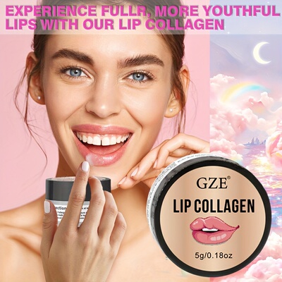GZE Lip Sleeping Mask(5g), Lip Collagen, Coconut & Castor Li