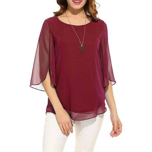 Blusa de manga curta feminina, camisa de praia casual, camis