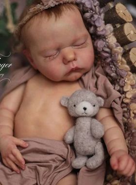 Kit de mu?eca Reborn npk19 pulgadas, color fresco, tacto sua