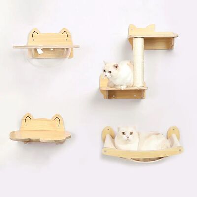 Cat Hammock and Scratching Post, Prateleiras de parede para