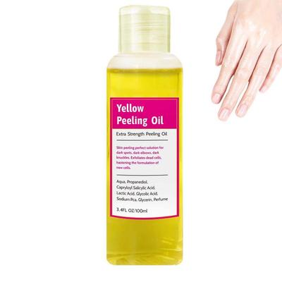 Aceite exfoliante amarillo, Aceite hidratante para limpieza,